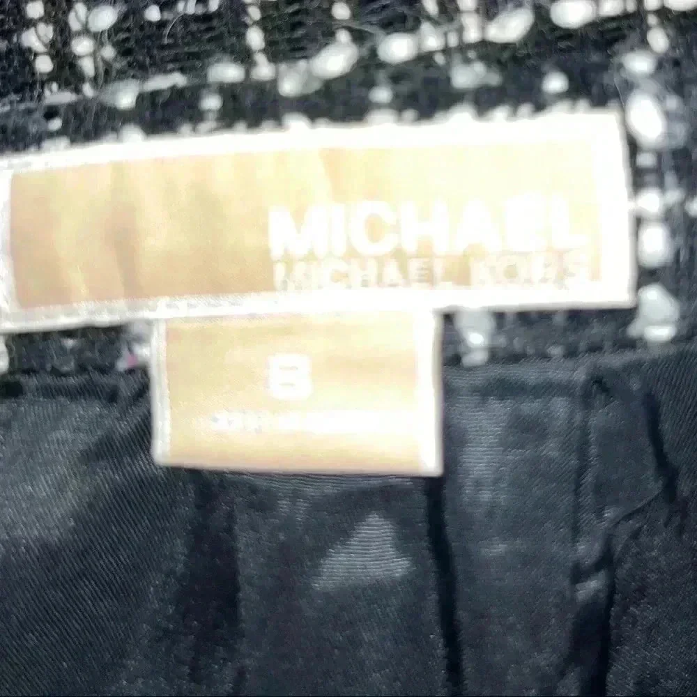 Michael Kors Tweed pencil skirt with side split, zip side closure: career wear